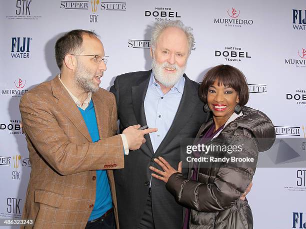 Director Ira Sachs, John Lithgow and Adriane Lenox attend the Supper Suite By STK during the 2014 Tribeca Film Festival at STK on April 23, 2014 in...