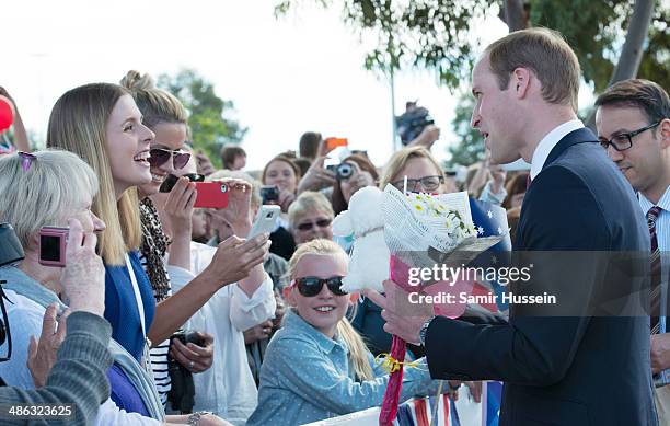 Prince William, Duke of Cambridge meets locals at a community centre, The Northern Sound System in Elizabeth on April 23, 2014 in Adelaide,...