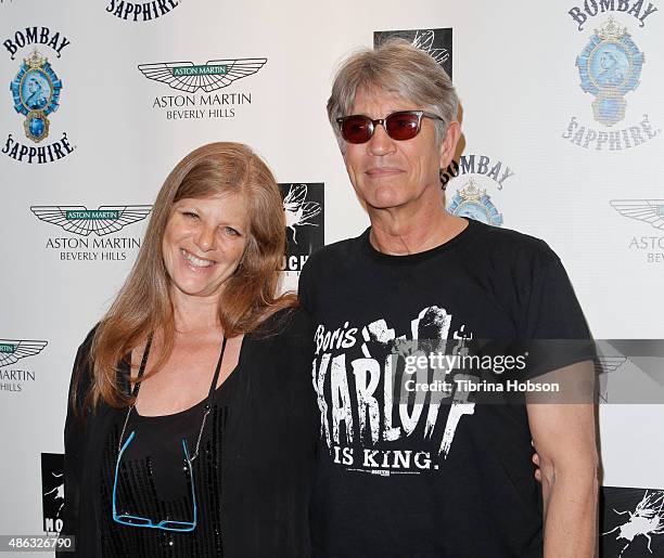 Eliza Roberts and Eric Roberts attend the VIP opening reception for 'Dis-Ease', an evening of fine art with Billy Morrison at Mouche Gallery on...