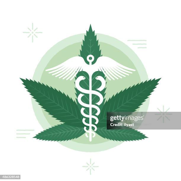 medical marijuana - medical symbol stock illustrations