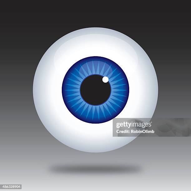 eye ball icon - iris stock illustrations