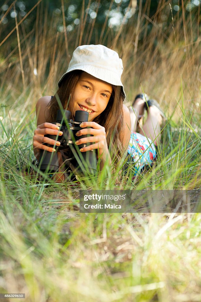 Pretty Explorers Explorer Girl High-Res Stock Photo - Getty Images