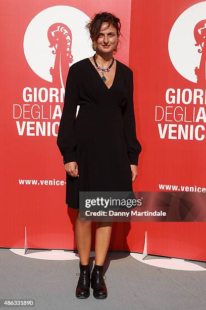 Alice Rohrwacher attends a photocall for 'Women's Tales' during the 72nd Venice Film Festival on September 3, 2015 in Venice, Italy.