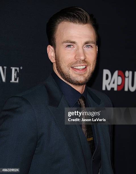 Actor Chris Evans attends the premiere of "Before We Go" at ArcLight Cinemas on September 2, 2015 in Hollywood, California.