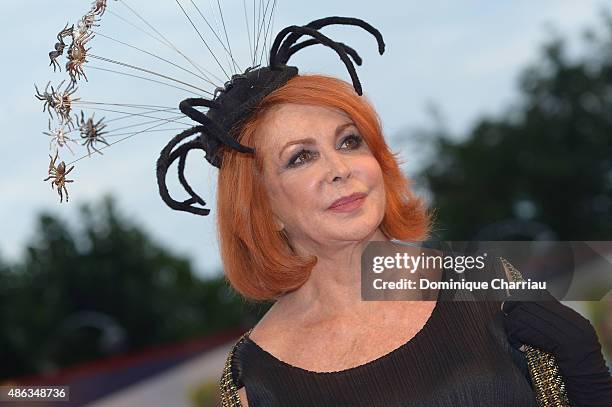 Marina Ripa di Meana attends the premiere of 'Spotlight' during the 72nd Venice Film Festival on September 3, 2015 in Venice, Italy.