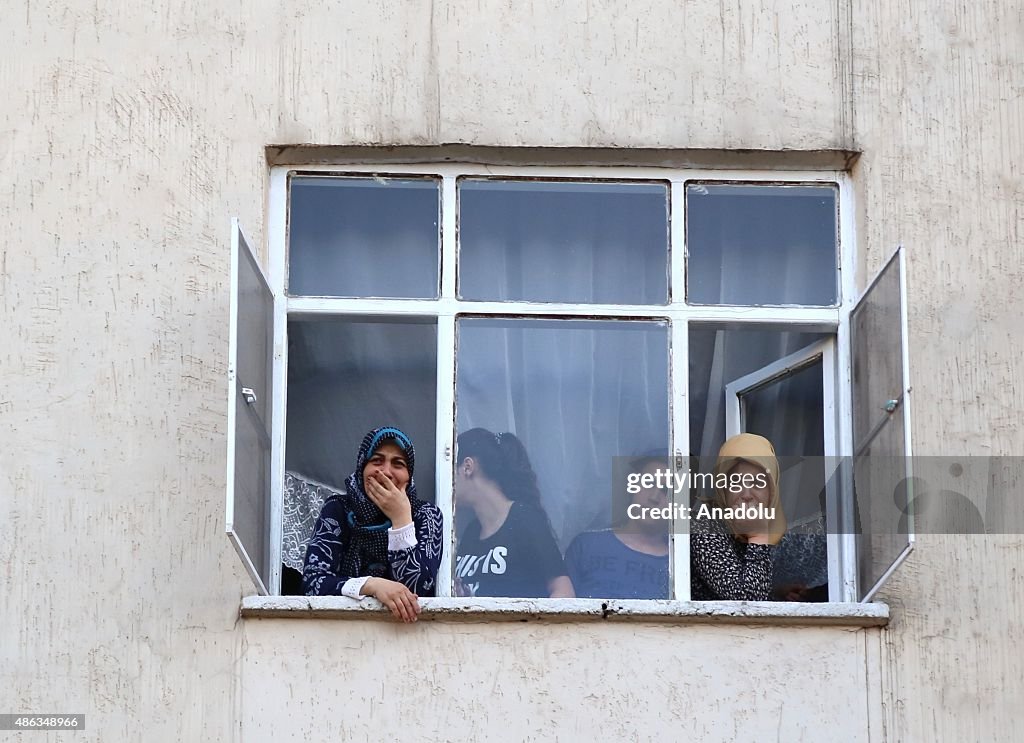 Funeral for 4 martyred Turkish Policemen