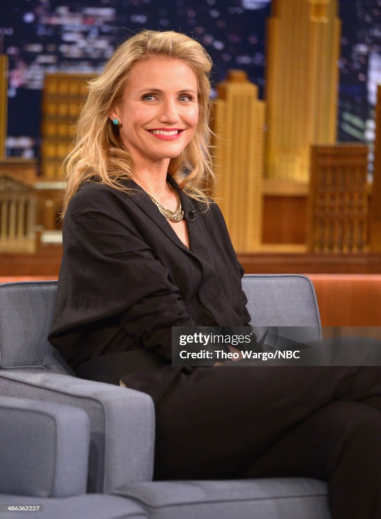 Cameron Diaz Visits "The Tonight Show Starring Jimmy Fallon"