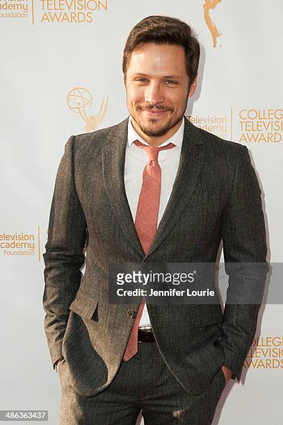 Actor Nick Wechsler arrives at The Television Academy Foundation's 35th Annual College Television Awards Gala at the Television Academy Foundation on...