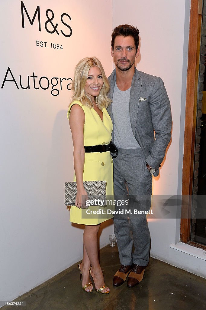 Molly King and David Gandy attend the Marks & Spencer party to launch