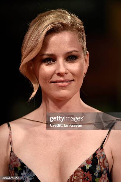 Elizabeth Banks attends a premiere for 'Beasts Of No Nation' during the 72nd Venice Film Festival at Sala Grande on September 3, 2015 in Venice,...