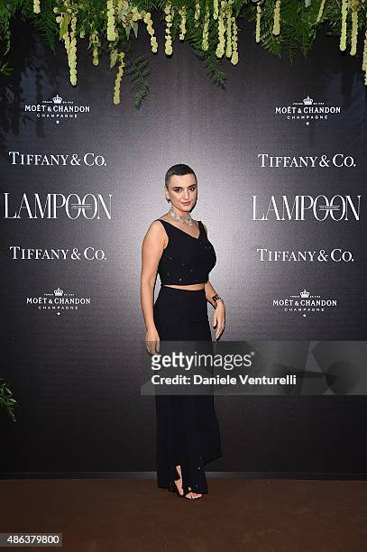 Arisa attends the Lampoon Gala during the 72nd Venice Film Festival at Palazzo Pisani Moretta on September 3, 2015 in Venice, Italy.