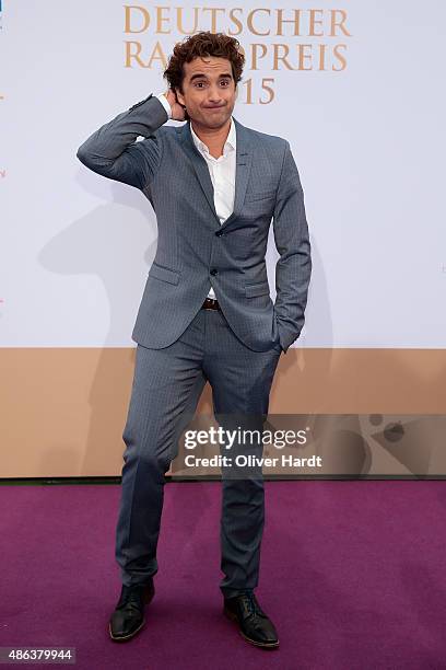 Oliver Wnuk poses during the Deutscher Radiopreis 2015 at Schuppen 52 on September 3, 2015 in Hamburg, Germany.