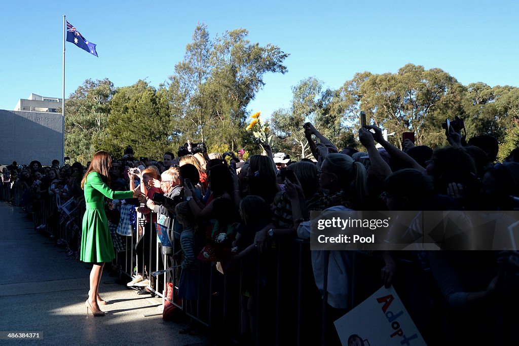 The Duke And Duchess Of Cambridge Tour Australia And New Zealand - Day 18