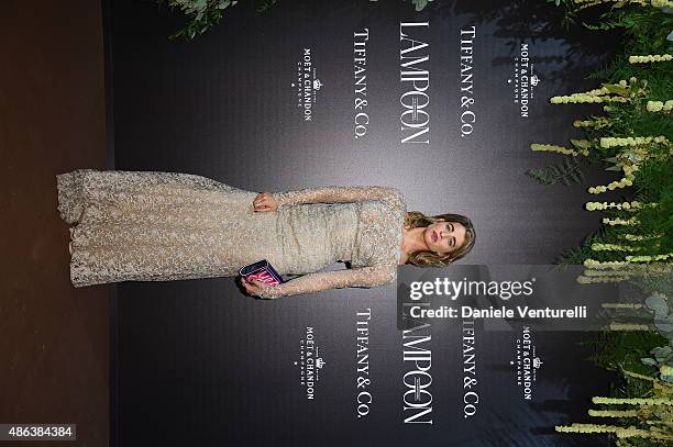 Ginevra Rossini attends the Lampoon Gala during the 72nd Venice Film Festival at Palazzo Pisani Moretta on September 3, 2015 in Venice, Italy.