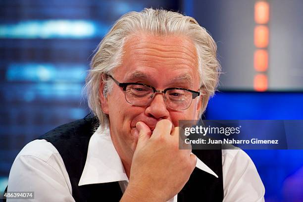 Tim Robbins attends 'El Hormiguero' TV show at Vertice Studio on September 3, 2015 in Madrid, Spain.