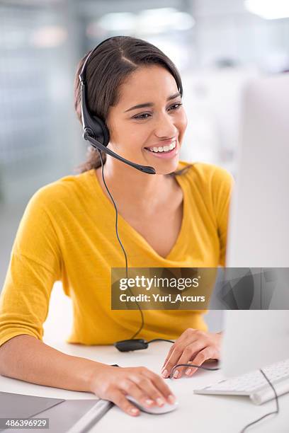 she tries her best to meet the customers' needs - telemarketing stock pictures, royalty-free photos & images