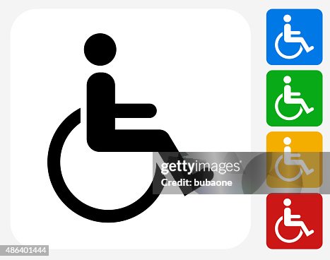 Wheel Chair User Icon Flat Graphic Design Wheel Chair User Icon Flat Graphic Design