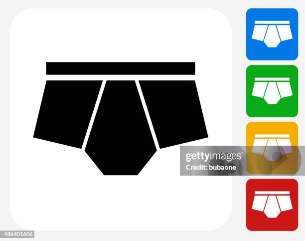 ilustraciones, imágenes clip art, dibujos animados e iconos de stock de iconos plana diseño gráfico de la ropa interior - bragas