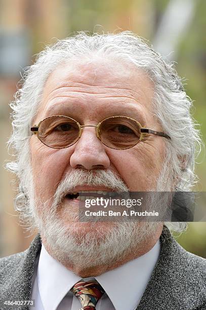 Dave Lee Travis returns to court to face outstanding charges of alleged sex offenses at The City of Westminster Magistrates Court on April 24, 2014...