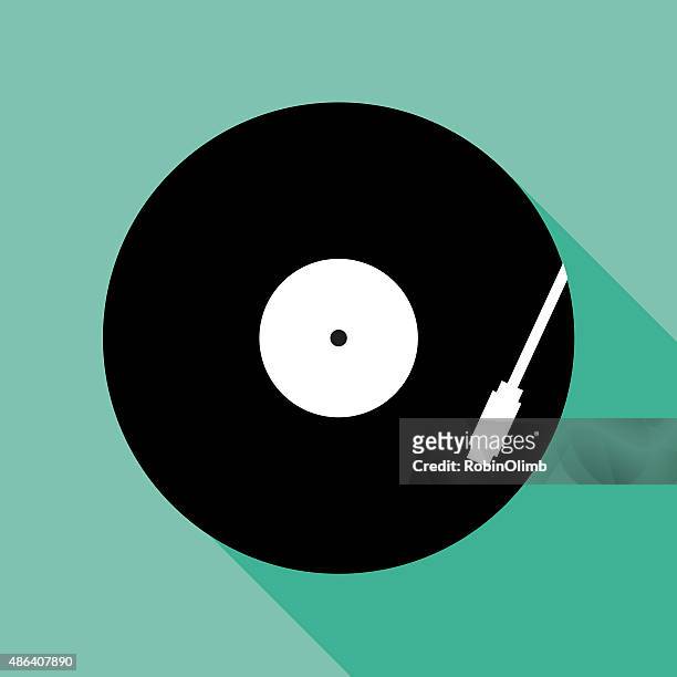 recordplayericon - gramophone stock-grafiken, -clipart, -cartoons und -symbole
