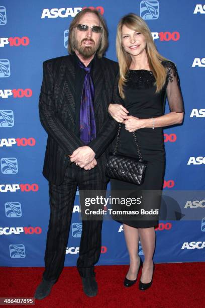 Singer Tom Petty and Dana York attend the 2014 ASCAP Pop Awards held at the Lowes Hollywood Hotel on April 23, 2014 in Hollywood, California.