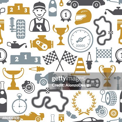 Seamless Racing Vector Racing Seamless High-Res Vector Graphic - Getty Images