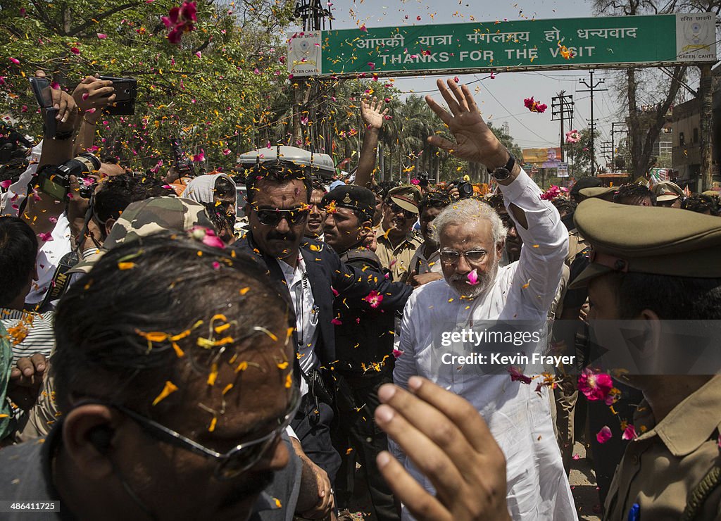 BJP leader Narendra Modi Files His Nomination In Varanasi