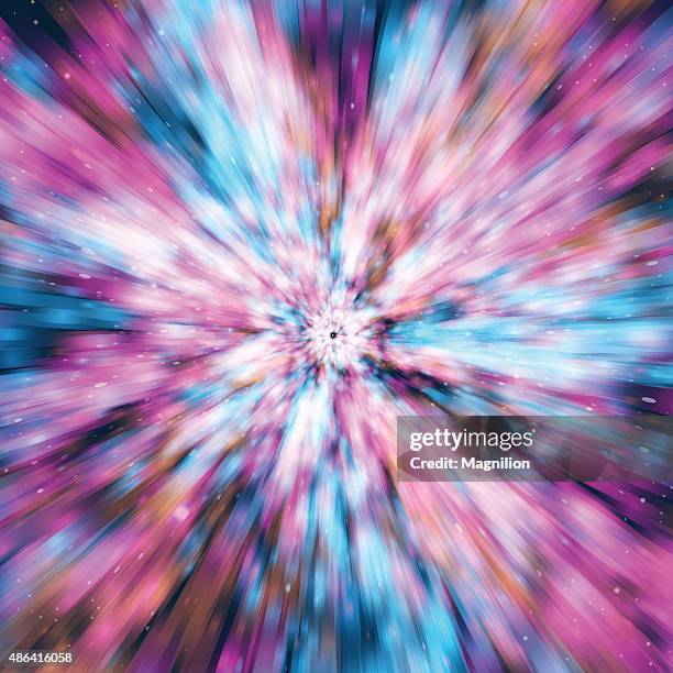 hyperspace leichte tunnel - supernova stock-grafiken, -clipart, -cartoons und -symbole
