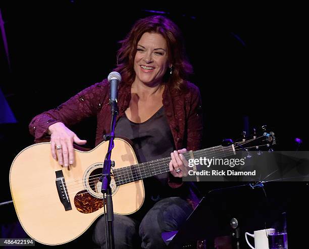 Rosanne Cash Performs With Special Guests Emmylou Harris And Lucinda Williams During Her Second Artist-in-Residence Show At The Country Music Hall Of...
