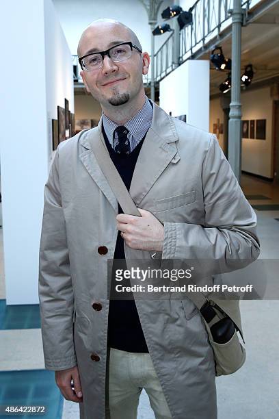 Writer Ryan Gattis attends the 'World Press Photo 2015' Exhibition Opening Party, held at Galerie Azzedine Alaïa on September 3, 2015 in Paris,...