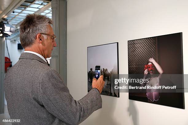 Chloe Geoffroy de La Bourdonnaye attends the 'World Press Photo 2015' Exhibition Opening Party, held at Galerie Azzedine Alaïa on September 3, 2015...