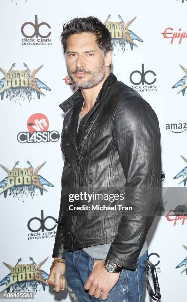 Joe Manganiello arrives at the 6th Annual Revolver Golden Gods Award Show held at Club Nokia on April 23, 2014 in Los Angeles, California.