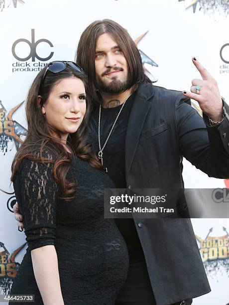 Weston Cage arrives at the 6th Annual Revolver Golden Gods Award Show held at Club Nokia on April 23, 2014 in Los Angeles, California.