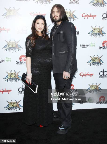 Weston Cage arrives at the 6th Annual Revolver Golden Gods Award Show held at Club Nokia on April 23, 2014 in Los Angeles, California.