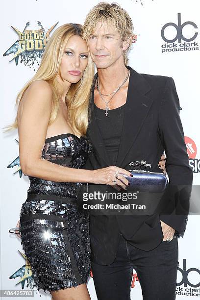 Susan Holmes and Duff McKagan arrive at the 6th Annual Revolver Golden Gods Award Show held at Club Nokia on April 23, 2014 in Los Angeles,...