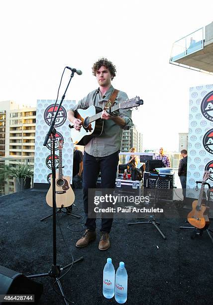 Recording Artist Vance Joy performs in concert at the ALT 98.7FM Penthouse on September 3, 2015 in Los Angeles, California.