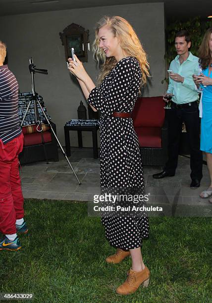 Actress Penelope Mitchell attends the launch for the new Australian theatre company and the first production "Holding The Man"on April 23, 2014 in...