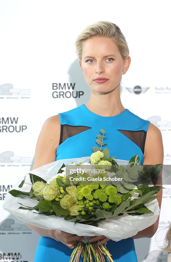 Karolina Kurkova Visits BMW World