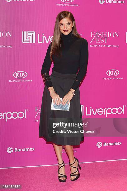 Marisol Gonzalez attends the Liverpool Fashion Fest Autumn/Winter 2015 at Televisa San Angel on September 3, 2015 in Mexico City, Mexico.