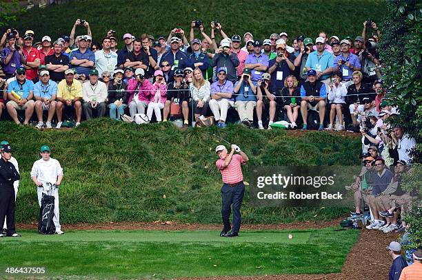 Masters Preview: Jack Nicklaus in action during Par 3 Tournament on Wednesday at Augusta National. Augusta, GA 4/9/2014 CREDIT: Robert Beck