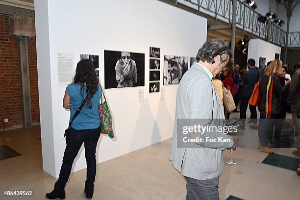 General view of atmosphere during the World Press 2015 Exhibition Preview at Galerie Azzedine Alaia on September 3, 2015 in Paris, France.