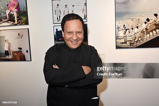 Azzedine Alaia attends the World Press 2015 Exhibition Preview at Galerie Azzedine Alaia on September 3, 2015 in Paris, France.