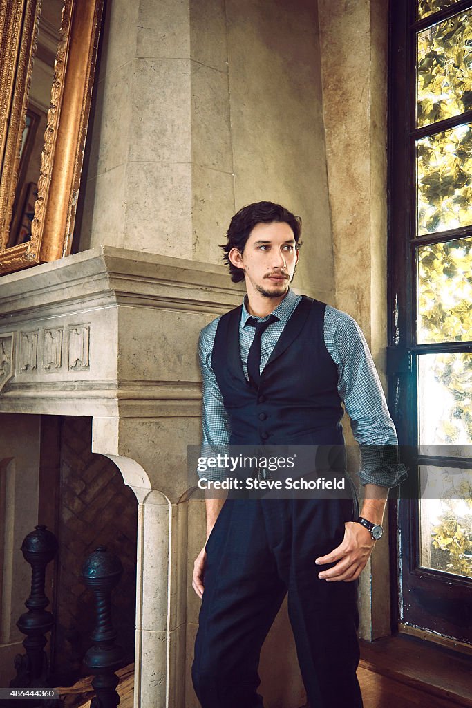 Driver Actor Actor Adam Driver is photographed for Vogue Magazine on October 4 ...