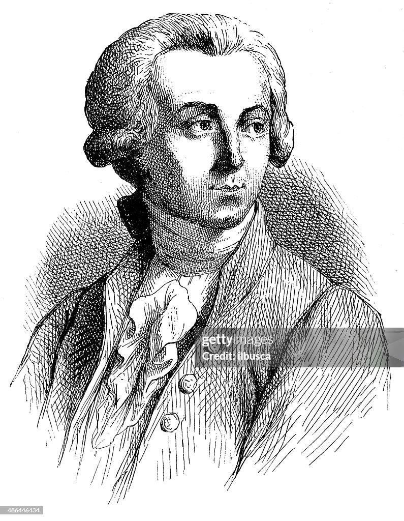 Antique illustration of Lavoisier