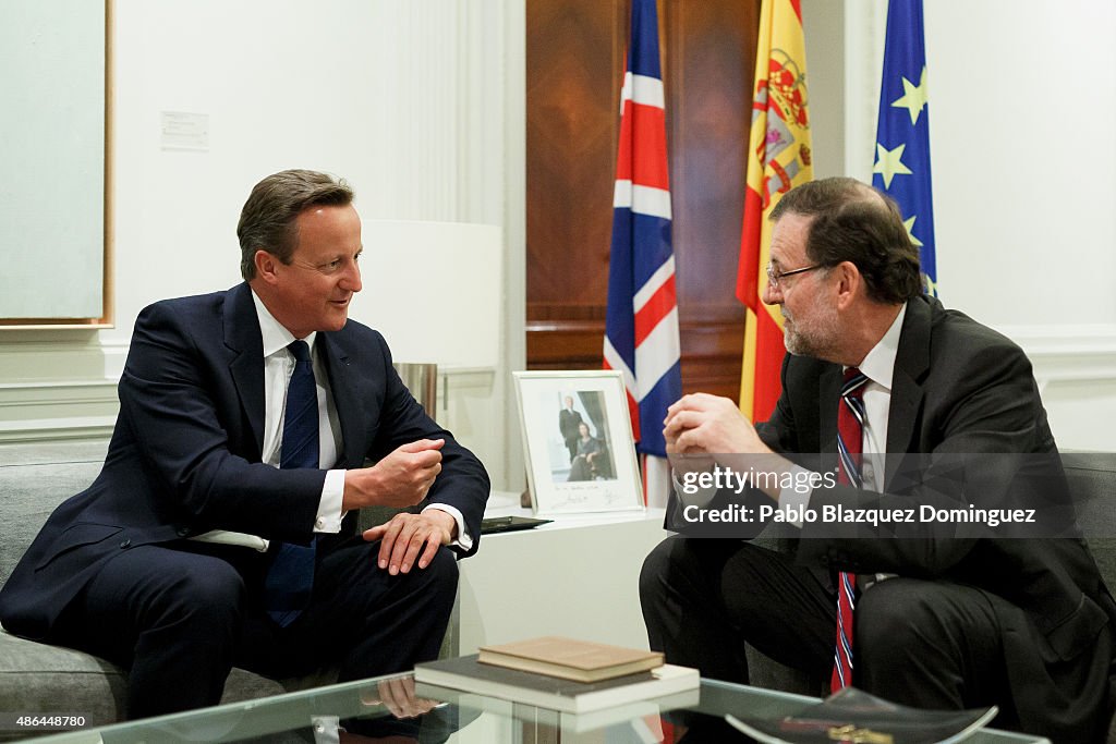 David Cameron Meets Spanish President Mariano Rajoy