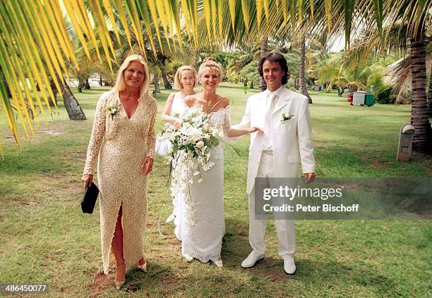 Marlene Charell, Braut Angelina Pappini, Bräutigam Christian Fresz, Hochzeit, Hotel "Trou aux biches", Triolet am , Mauritius.