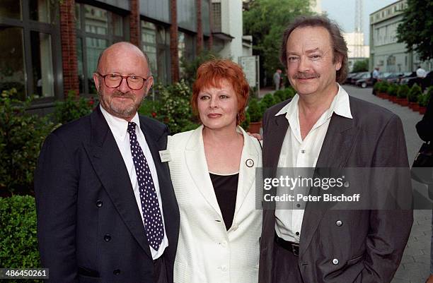 Loni von Friedl, Lebensgefährte Jürgen Schmidt , Feier zum 50/ Geburtstag von "Klein Hollywood" im "Studio Hamburg" am , Hamburg, Deutschland.