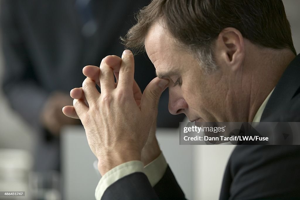 Businessman Disappointed
