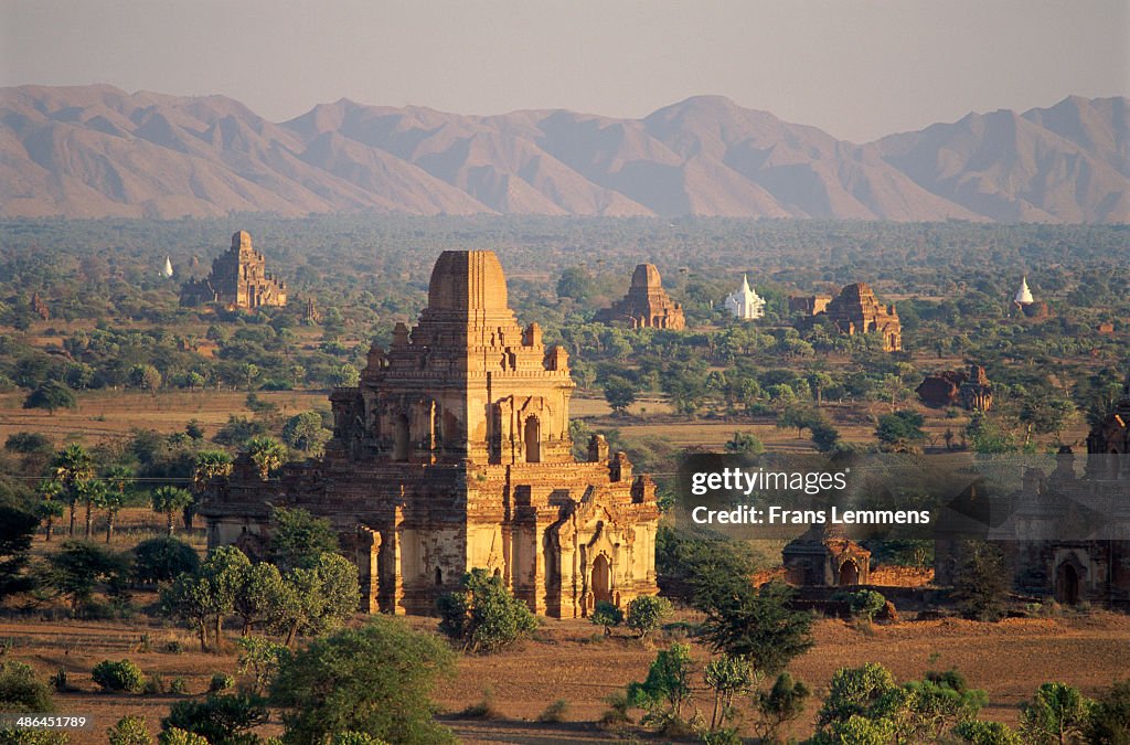 Temple at sunrise, Bagan, Myanmar