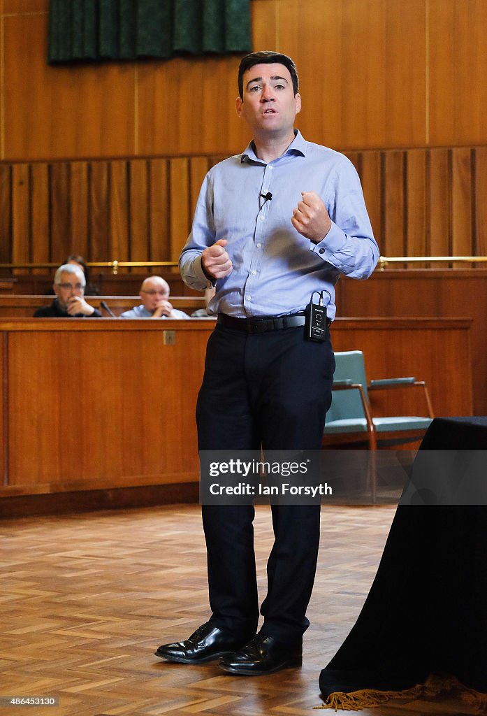 Andy Burnham Meets Supporters Of His Labour Leadership Campaign